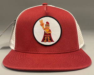 Adult Trojan Alphabet Trucker Hat - Cardinal
