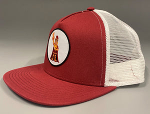 Adult Trojan Alphabet Trucker Hat - Cardinal