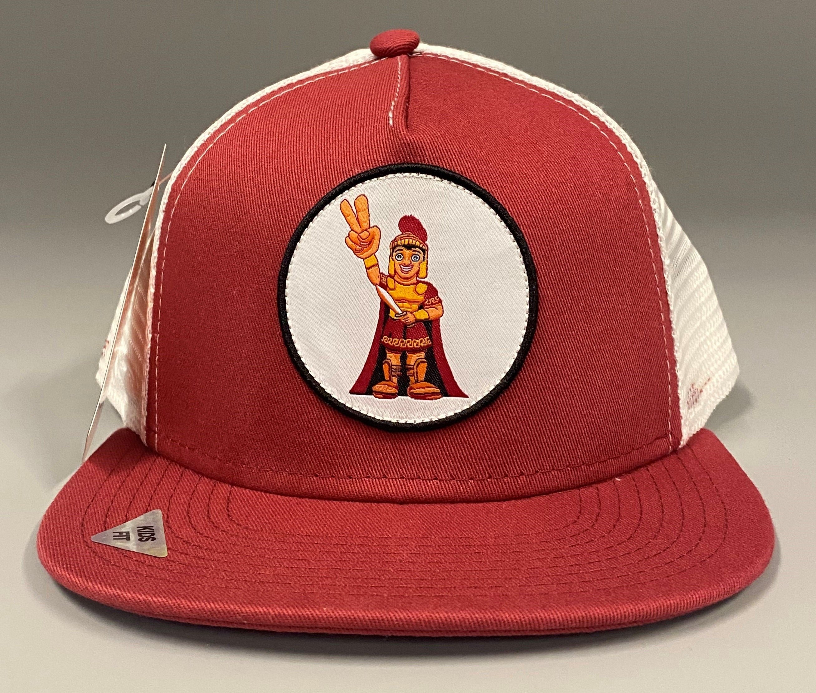 Kids Trojan Alphabet Trucker Hat - Cardinal